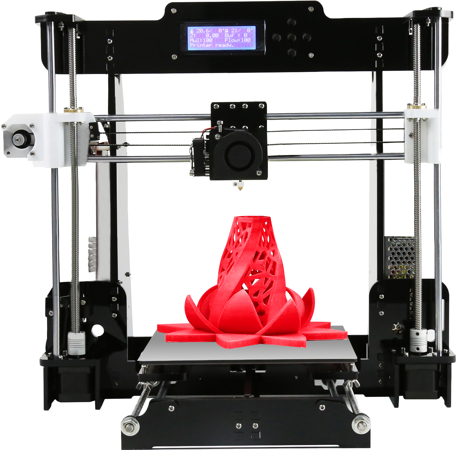 A8 3d Printer Precision Desktop Diy Kit Lcd Acrylic - A8 Prusa I3 (1520x1520), Png Download