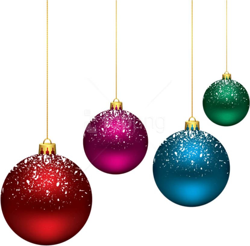 Free Png Christmas Snowy Balls Png Clip-art Png - Merry Christmas Balls Png (850x824), Png Download