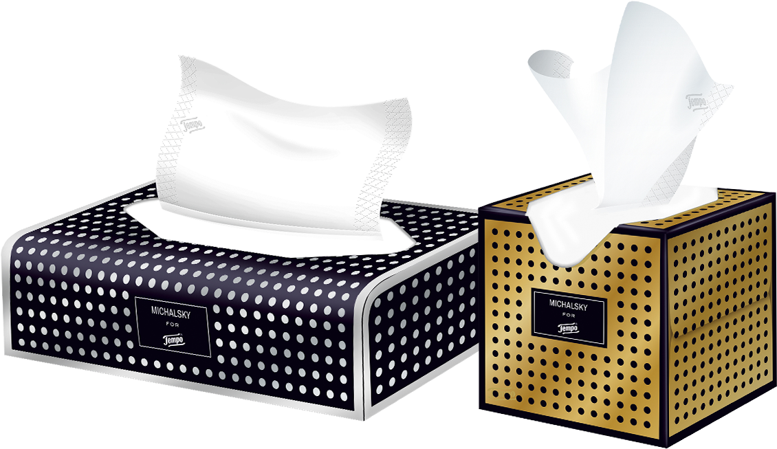Tempo Taschentuch Box - Tempo Michalsky Design Boxen (1280x1080), Png Download