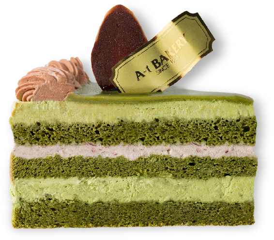 Black Forest Cake - Matcha Cake Slice Png (640x640), Png Download