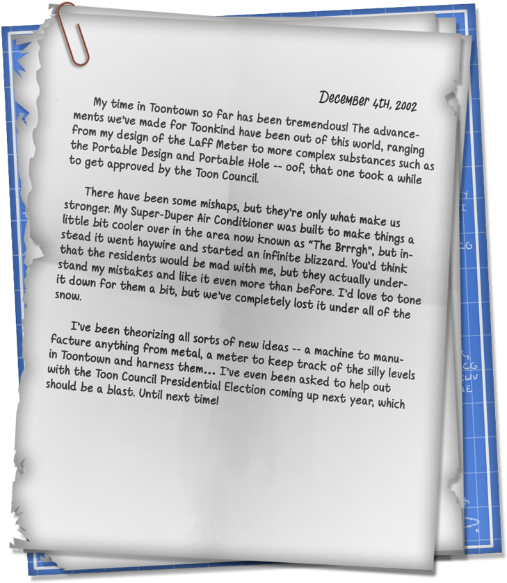 Toontown Rewritten - Surlee's Papers - - Book (900x900), Png Download