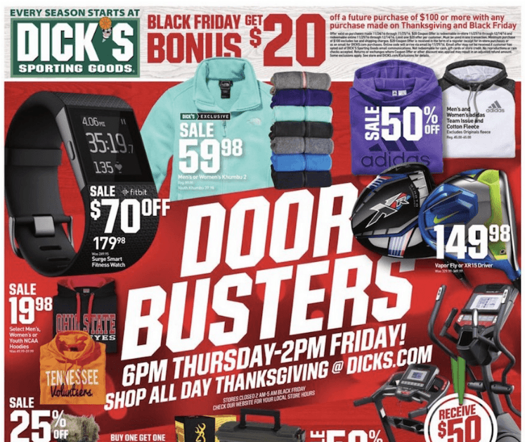 **hot** Dick's Sporting Goods Black Friday Ad Leaked - Dick's Sporting Goods Coupons (1200x629), Png Download