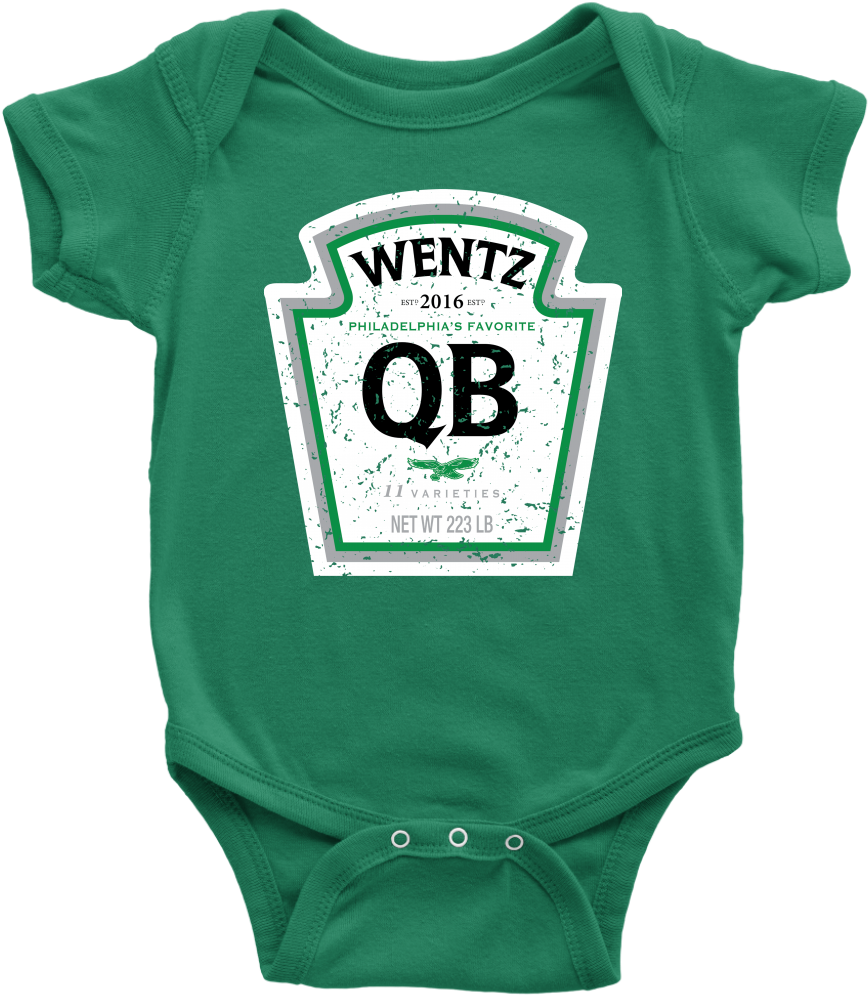 Wentz Qb Label Infant Bodysuit - Funny Shirts For Baby (1024x1024), Png Download