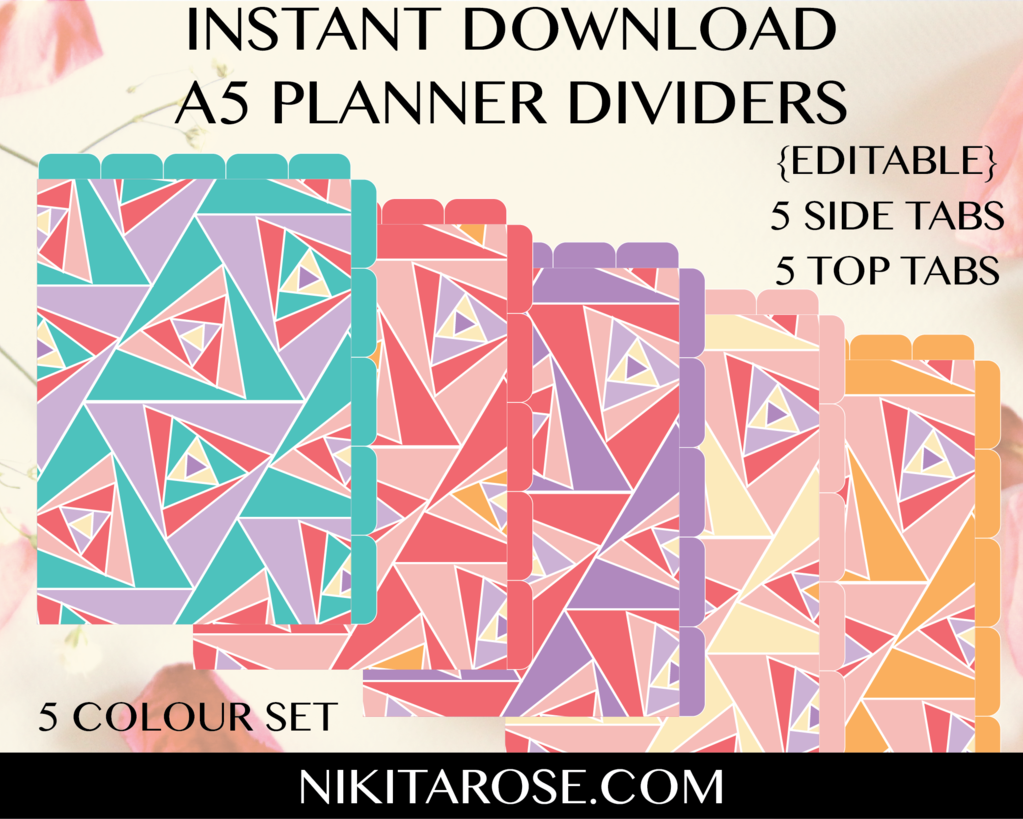 A5 Dividers - Color - Free Transparent PNG Download - PNGkey