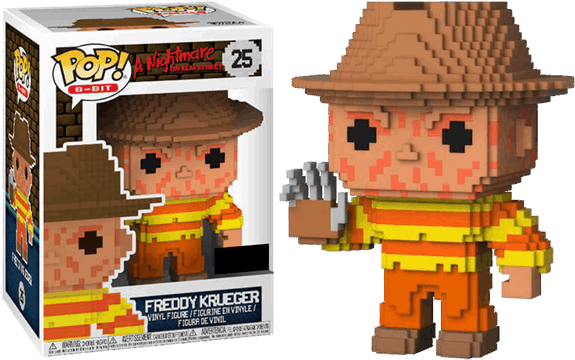 Nightmare On Elm Street - 8 Bit Freddy Krueger Pop (600x600), Png Download