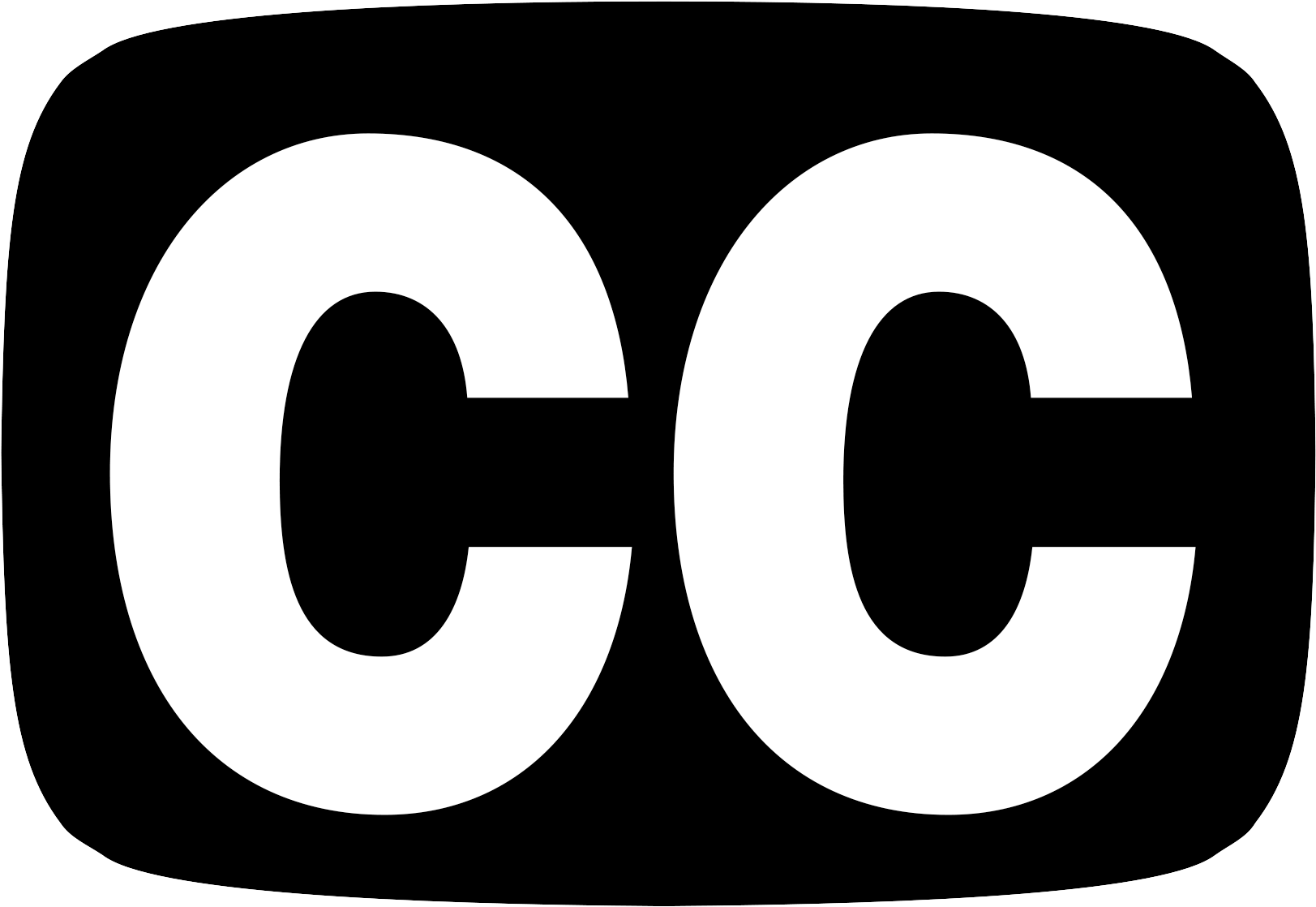 Wordpress Logo Clipart - Closed Captioning Logo Png (2000x1503), Png Download