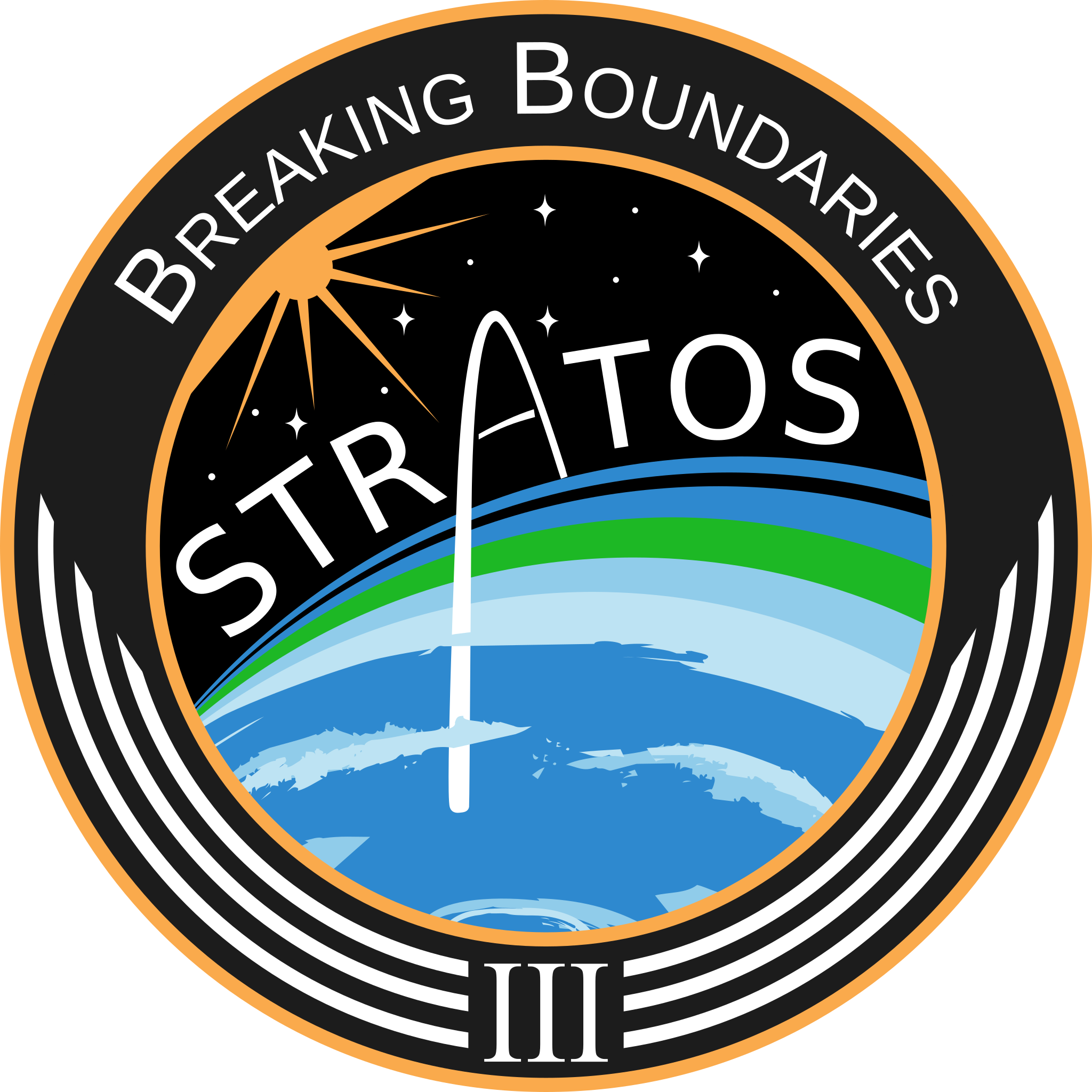 Dare Stratos Iii Mission Patch 2048-1 - Circle (2048x2048), Png Download