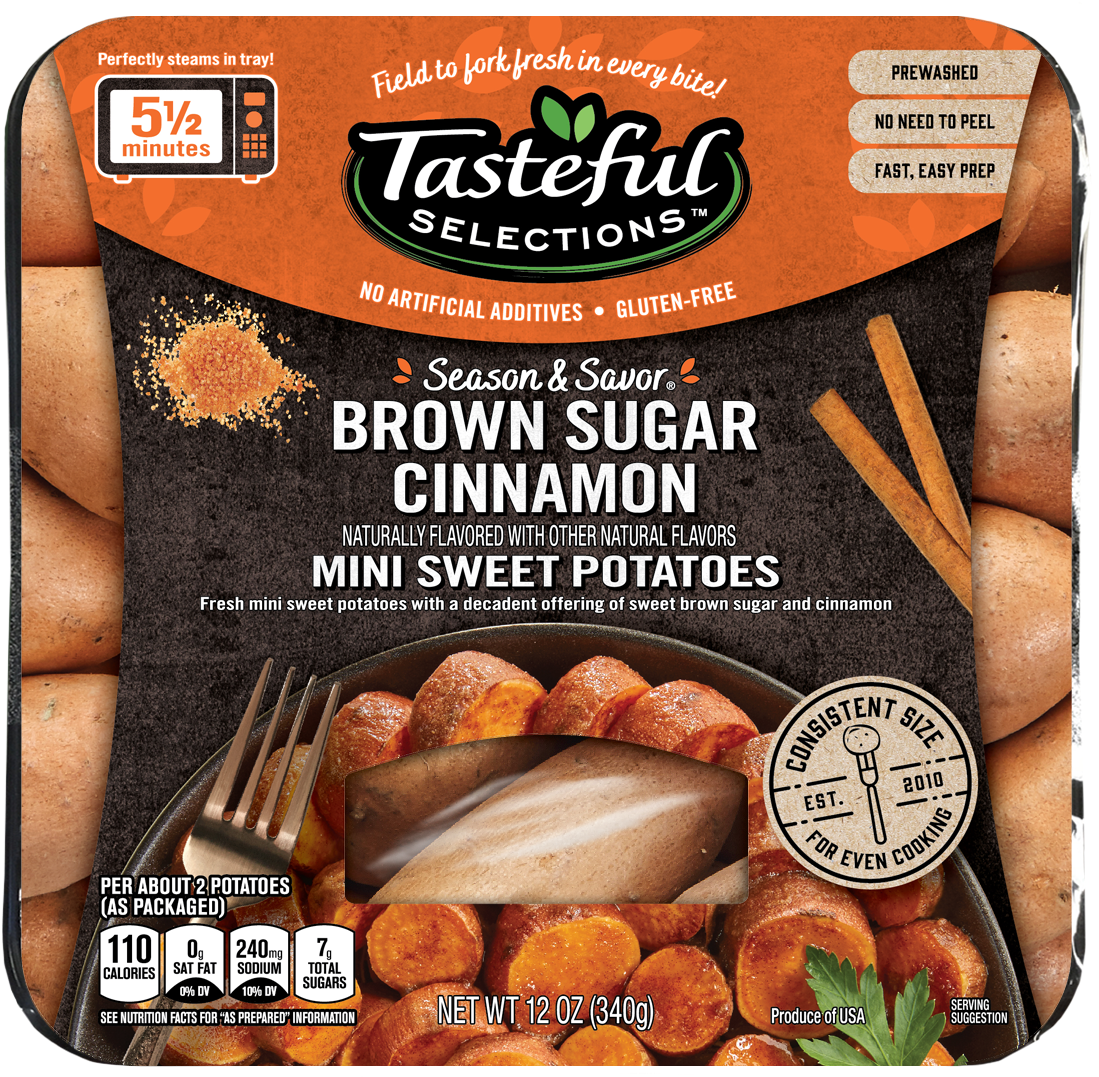 Tasteful Selections Steam & Savor, Brown Sugar & Cinnamon - Tasteful Selections Sweet Potatoes (1193x1179), Png Download