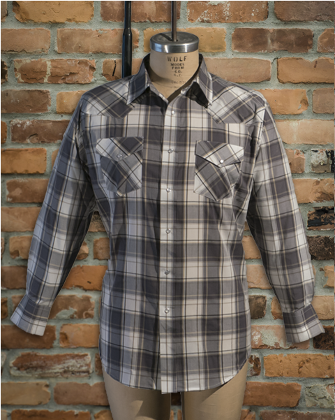 Men's Long Sleeve Plaid Shirt • I30d02r-35 - Plaid (600x600), Png Download