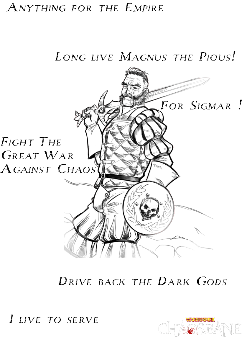 Warhammer - Chaosbane - Cartoon (850x1200), Png Download