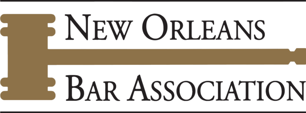 New Orleans Bar Association - Tan (1000x371), Png Download