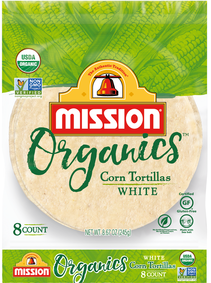 Organic White Corn Tortillas - Grated Parmesan (880x940), Png Download