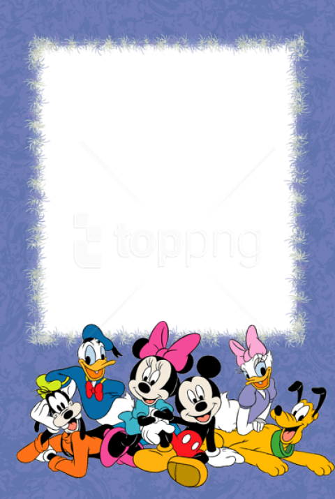 Free Png Purple Png Kids Photo Frame With With Disney - كروت اطفال (480x715), Png Download
