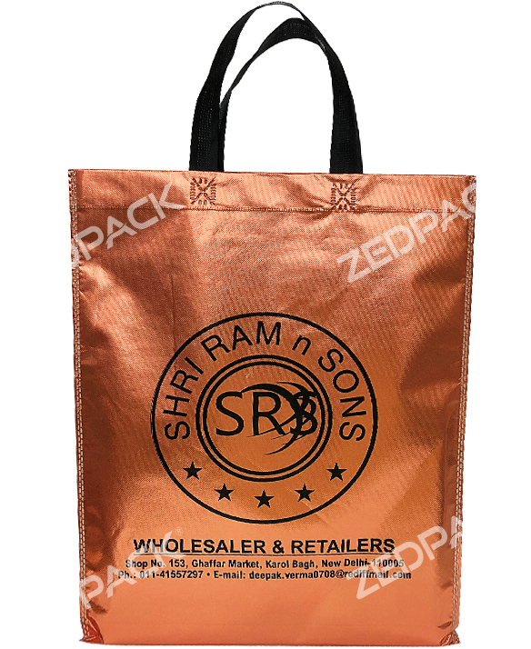 Eco-metal Non Woven Loop Handle Bag - Tote Bag (600x766), Png Download