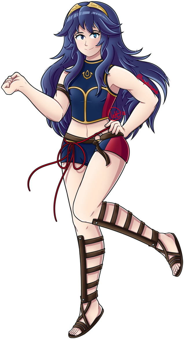 10 Oct - Fire Emblem Summer Lucina (900x1200), Png Download