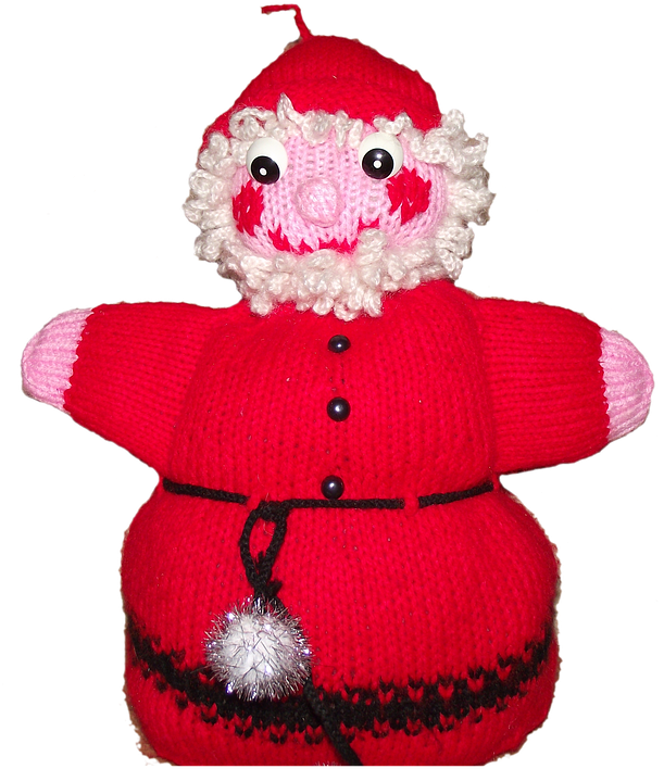 Dwarf, Christmas, Handicraft, Knitting - Christmas Day (613x720), Png Download