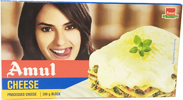 Amul Cheese Block 200 G (700x549), Png Download
