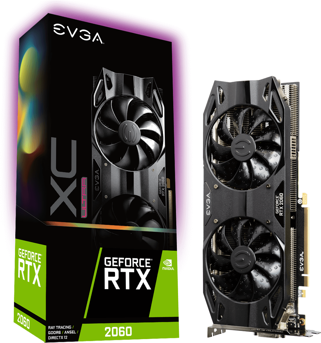 Evga Geforce Rtx 2060 Xc Ultra Gaming, 06g P4 2167 - Evga Geforce Rtx 2060 Xc Ultra Gaming (1200x1200), Png Download