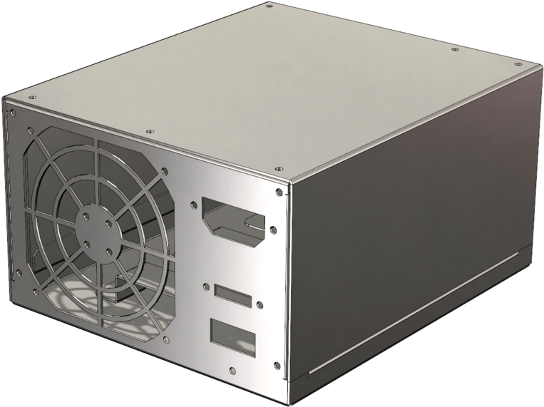 Sheet Metal Electronics Enclosure (853x640), Png Download