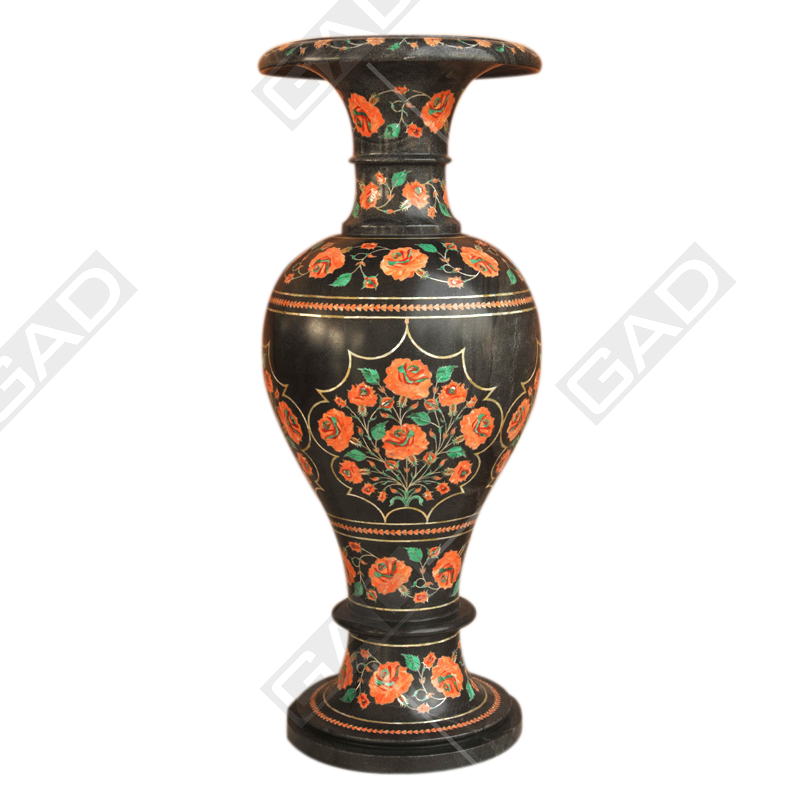 Kashmir Marble Flower Vase - Porcelain (800x808), Png Download