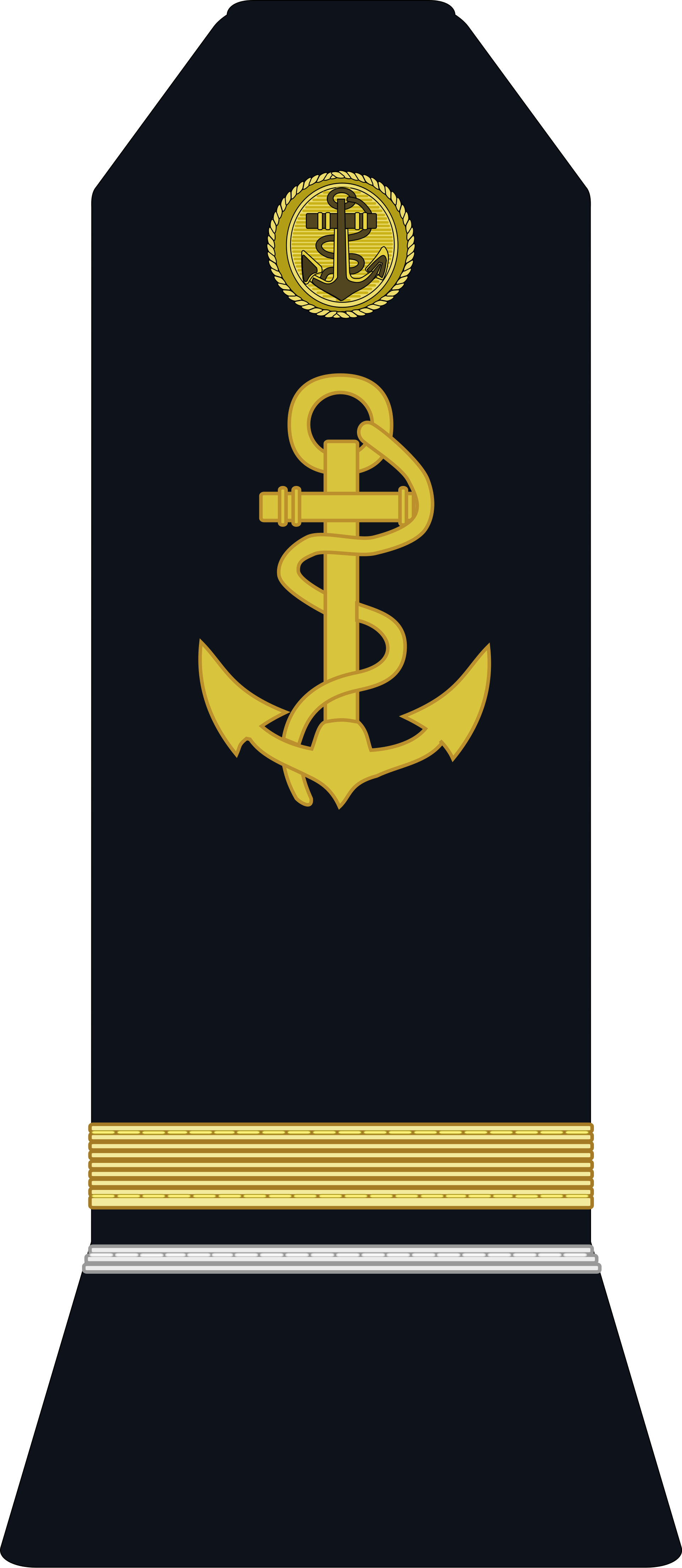 Premier Maître Wikipédia - Galons Grade Officier Marinier (1920x4417), Png Download