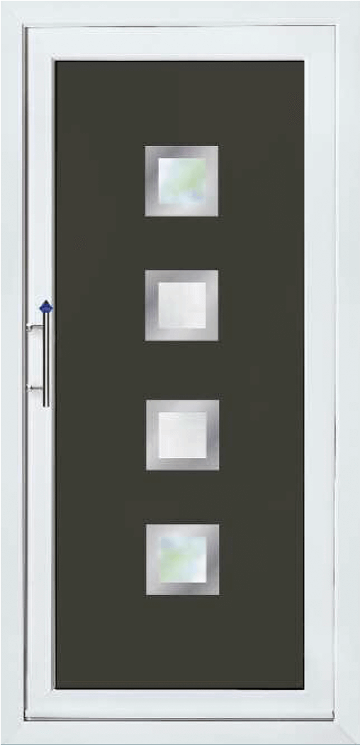 Upvc Double Glazed Door Types - Home Door (1006x1101), Png Download