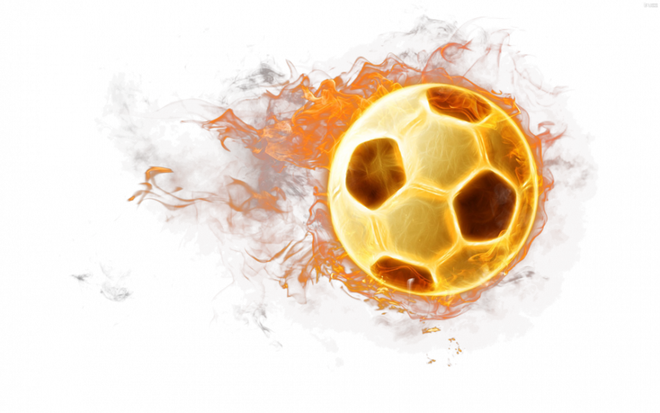 Tubes Feux Pngcanicule Sur La France - Fire Football Png (950x594), Png Download