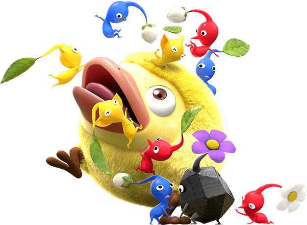 The Front Page Doesn't Really Have Anything, Just A - Pikmin Hey (625x606), Png Download
