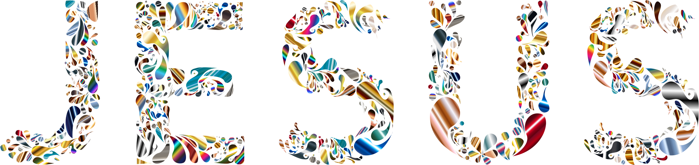 This Free Icons Png Design Of Jesus Typography 3 No (2364x560), Png Download