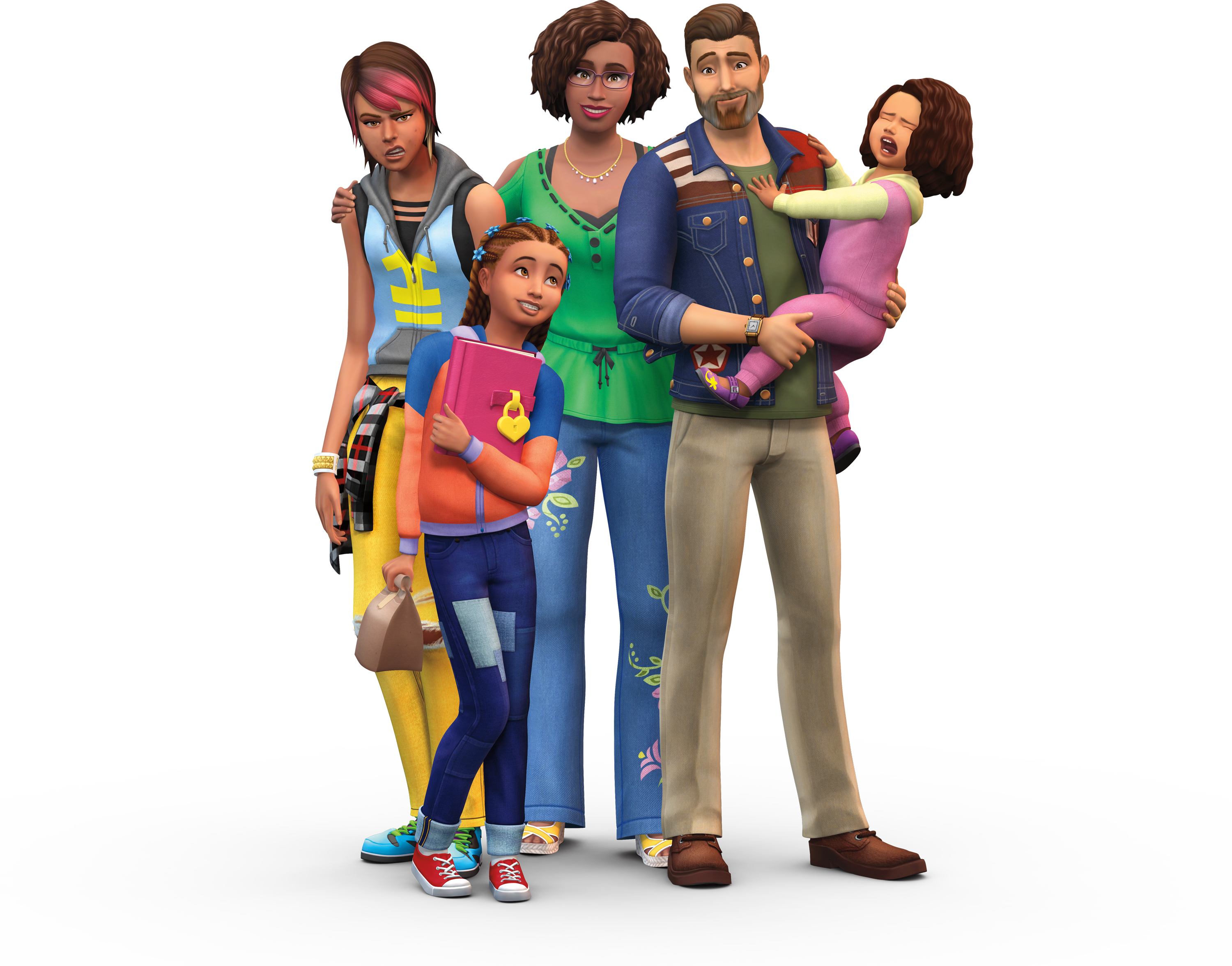 About The Author - Sims 4 Parenthood Family (3000x2352), Png Download