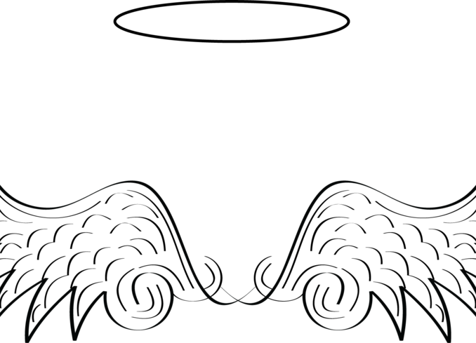 Free Pictures Of Angels With Wings 19 Angels Vector - Asa De Anjo Desenho Png (678x489), Png Download