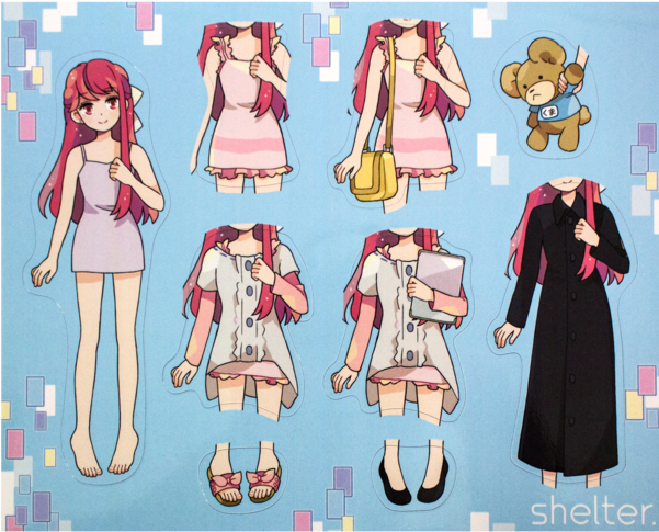 Shelter Magnet Set - Cartoon (600x600), Png Download