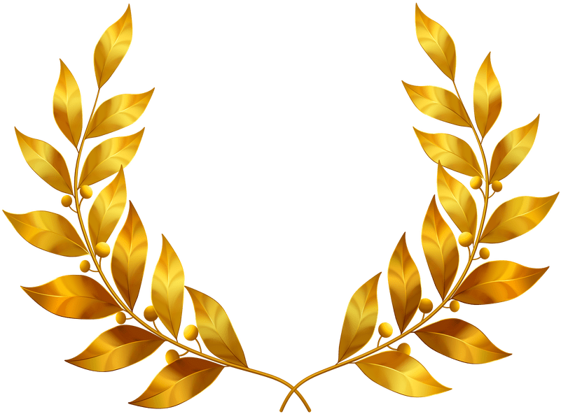 Leaf Crown Png - Golden Leaves Clip Art (820x617), Png Download