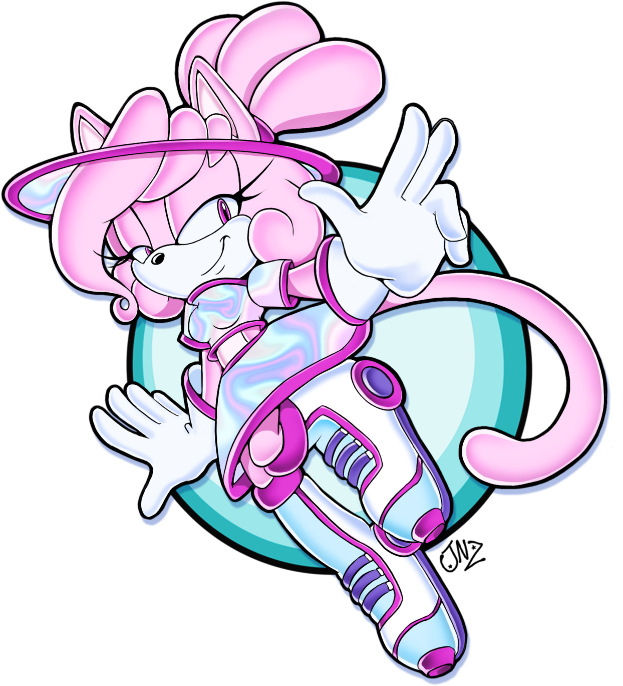 Kelly The Pink Panther (1280x1419), Png Download