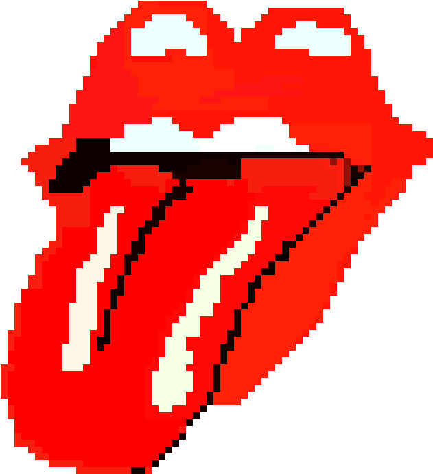 Rolling Stones Pixel Art Maker - Illustration (790x890), Png Download