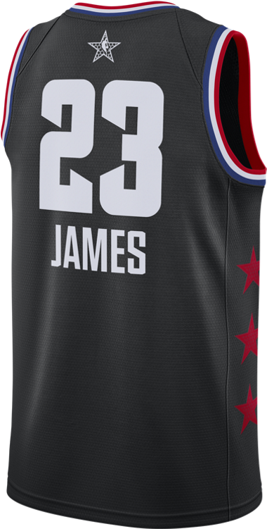 Nike Nba All Star West Swingman Jersey 'lebron James' - Clint Capela Jersey Black (750x750), Png Download