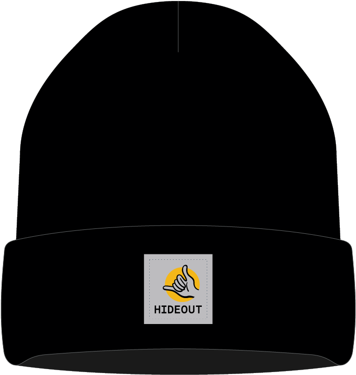 Hrc Shaka Beanie Black (900x900), Png Download