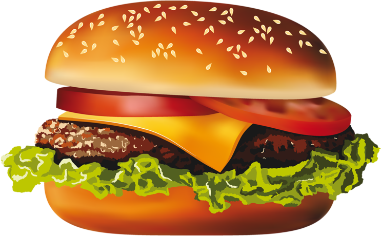 Фотки Food Png, Sandwiches, Hamburgers, Food Clips, - Hamburger Vector Png (800x539), Png Download