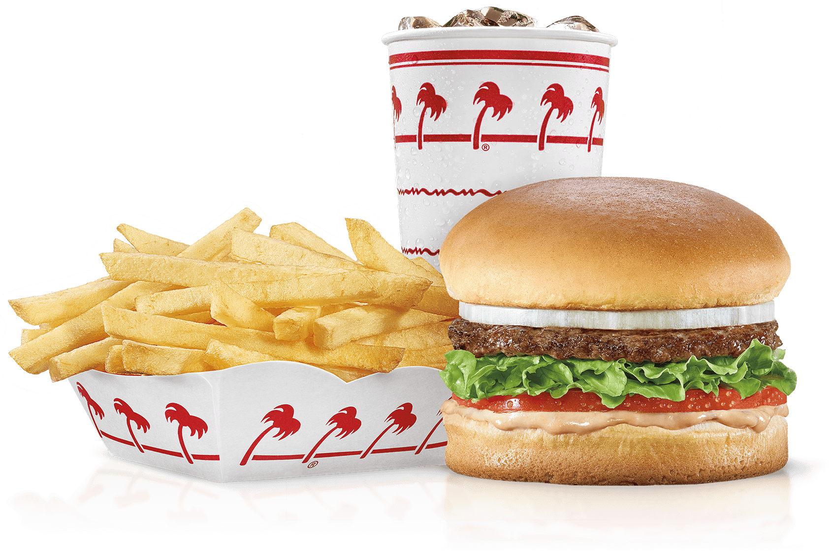 Combo - N Out Republican Burger (1690x1120), Png Download