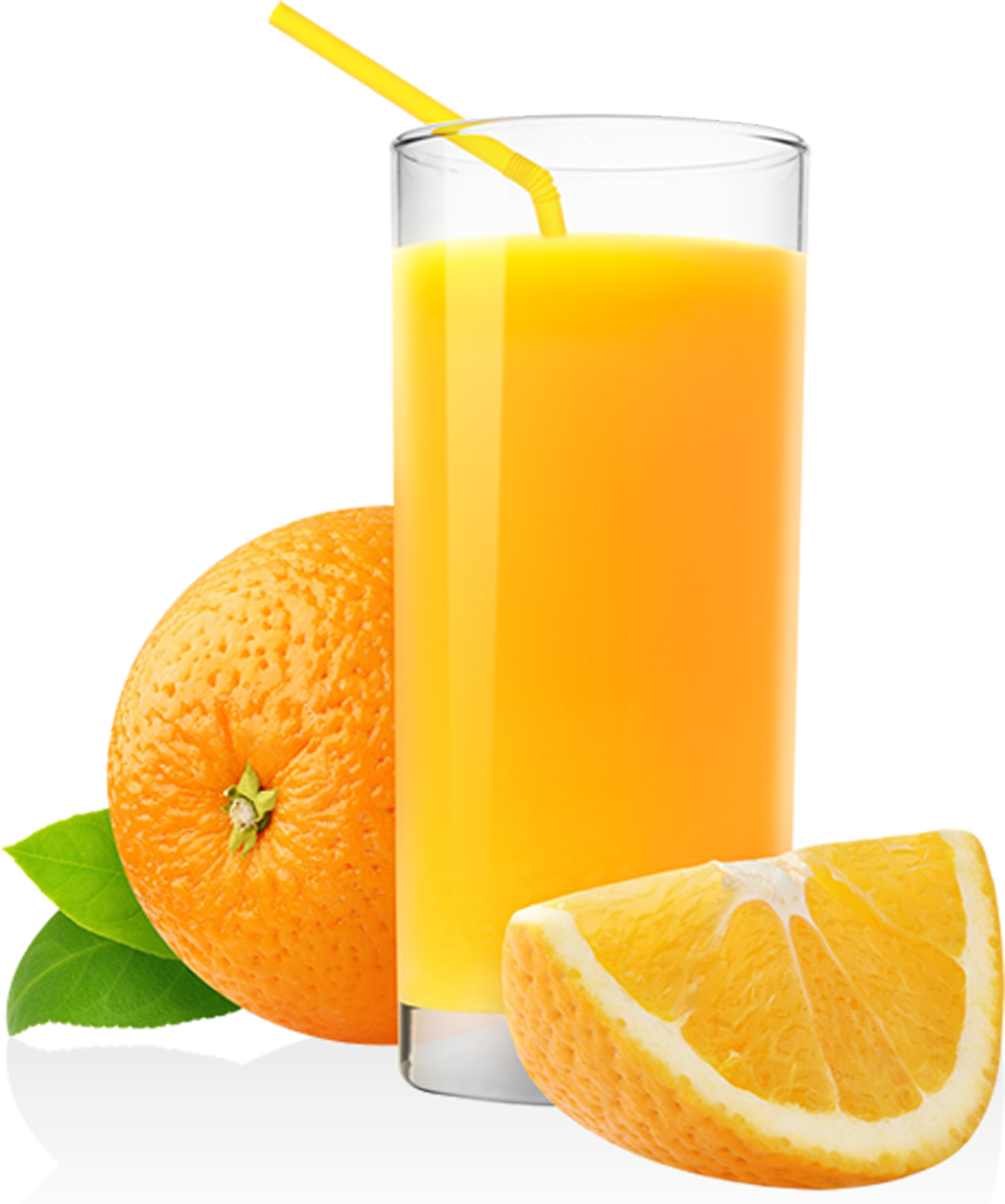 Iced Coffee Cafe Iced Tea Fizzy Drinks - Orange Fruit Juice Png (2884x3454), Png Download