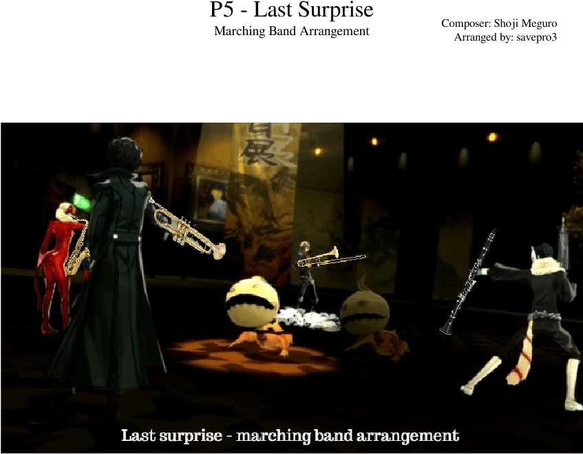 Persona 5 Last Surprise - Animation (850x1100), Png Download