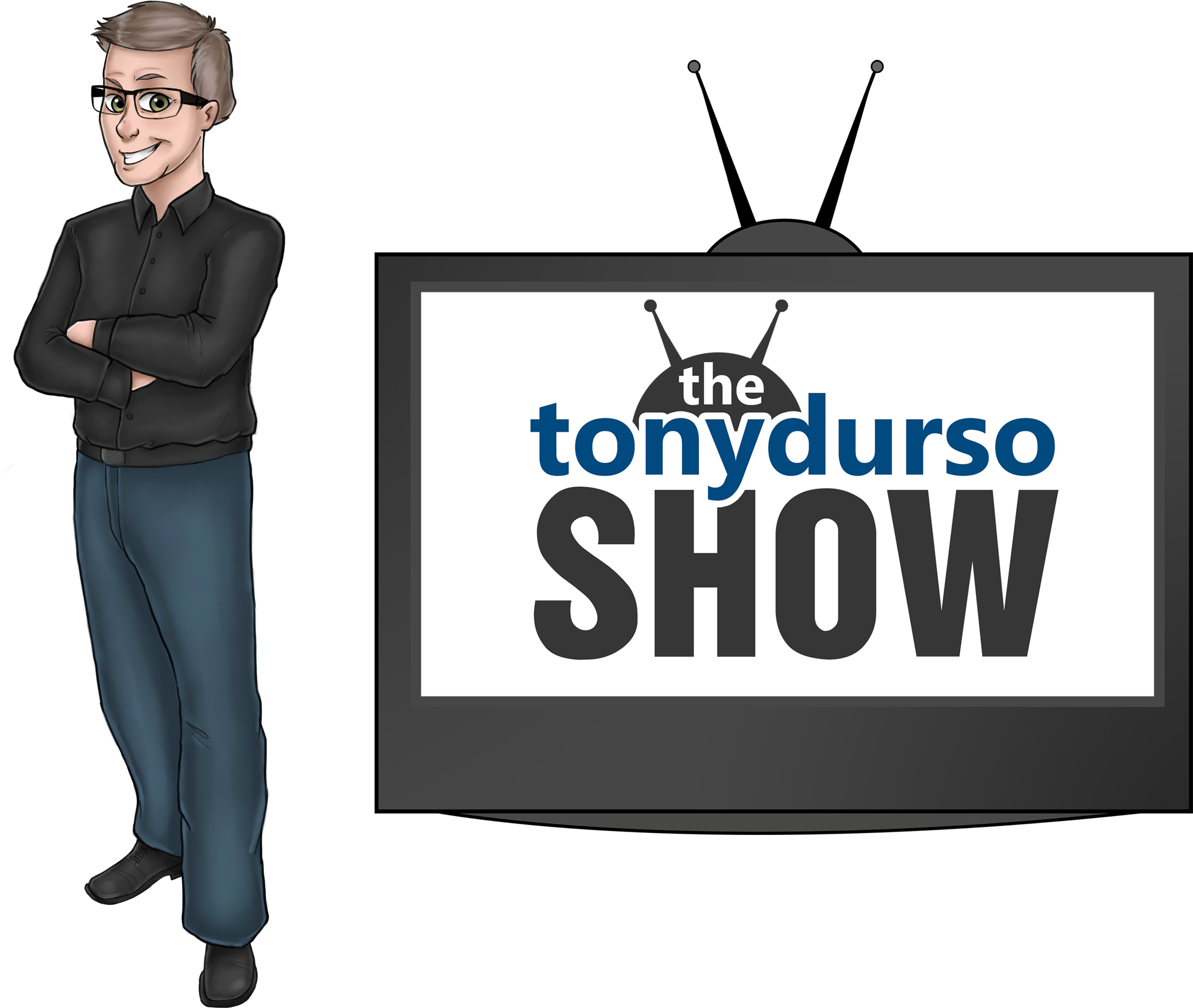 The Tony Durso Tv Show - Graphic Design (3300x2550), Png Download