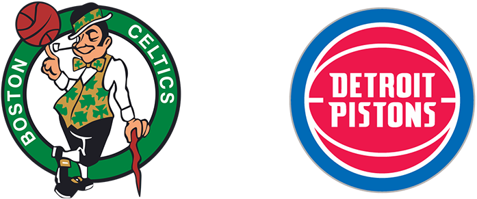 0 Replies 0 Retweets 2 Likes - Boston Celtics Vs Detroit Pistons (850x478), Png Download