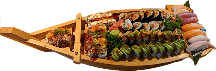Sushi Boat - Dish (1024x681), Png Download