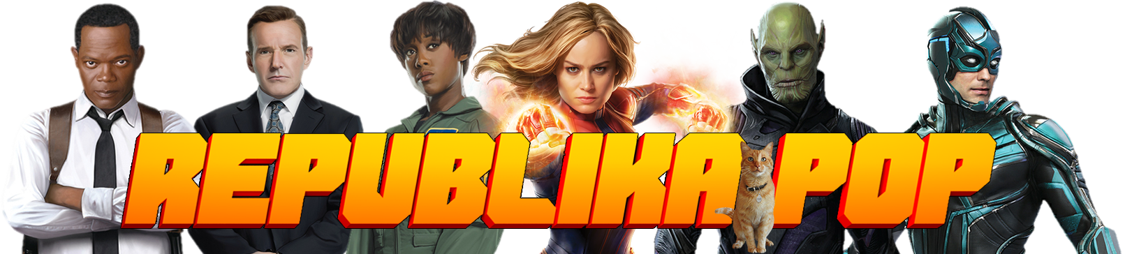 Republika Pop - Samuel L Jackson (1611x364), Png Download