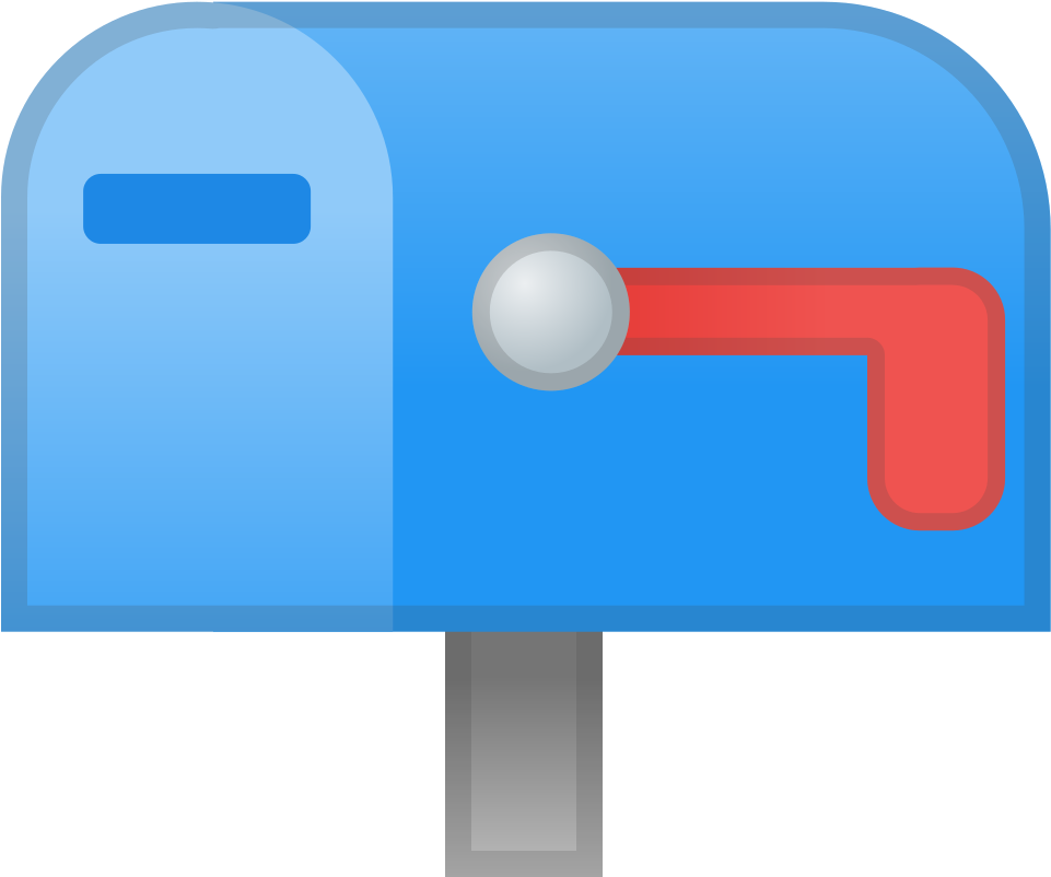 Closed Mailbox With Lowered Flag Icon - Sign (1024x1024), Png Download