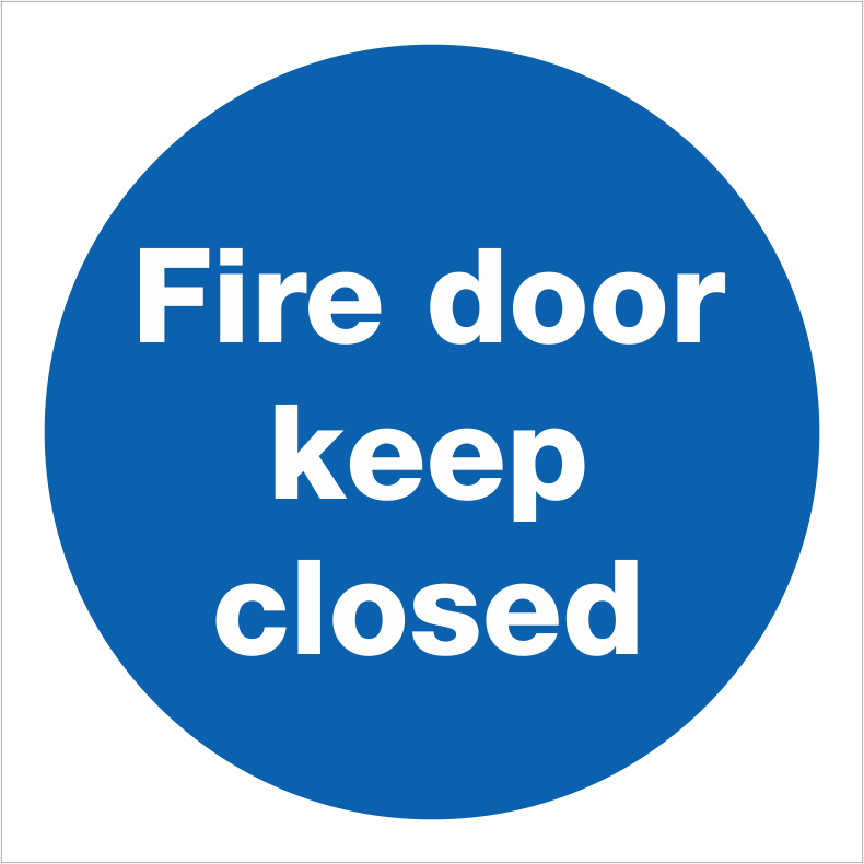 B403 Fire Door Sign Fire Door Keep Closed - Fire Door Keep Shut Sign (790x790), Png Download