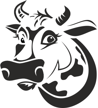 Sticker Vinyl Tete De Vache Rigolote Plus Silhouette, - Tete De Vache Rigolote (600x600), Png Download