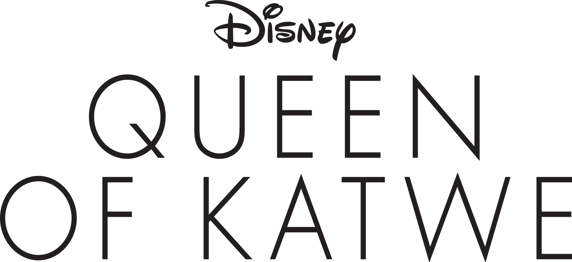 Clip Art Stock Datei Of Katwe Logo Wikipedia Dateiqueen - Queen Of Katwe Logo (2000x916), Png Download