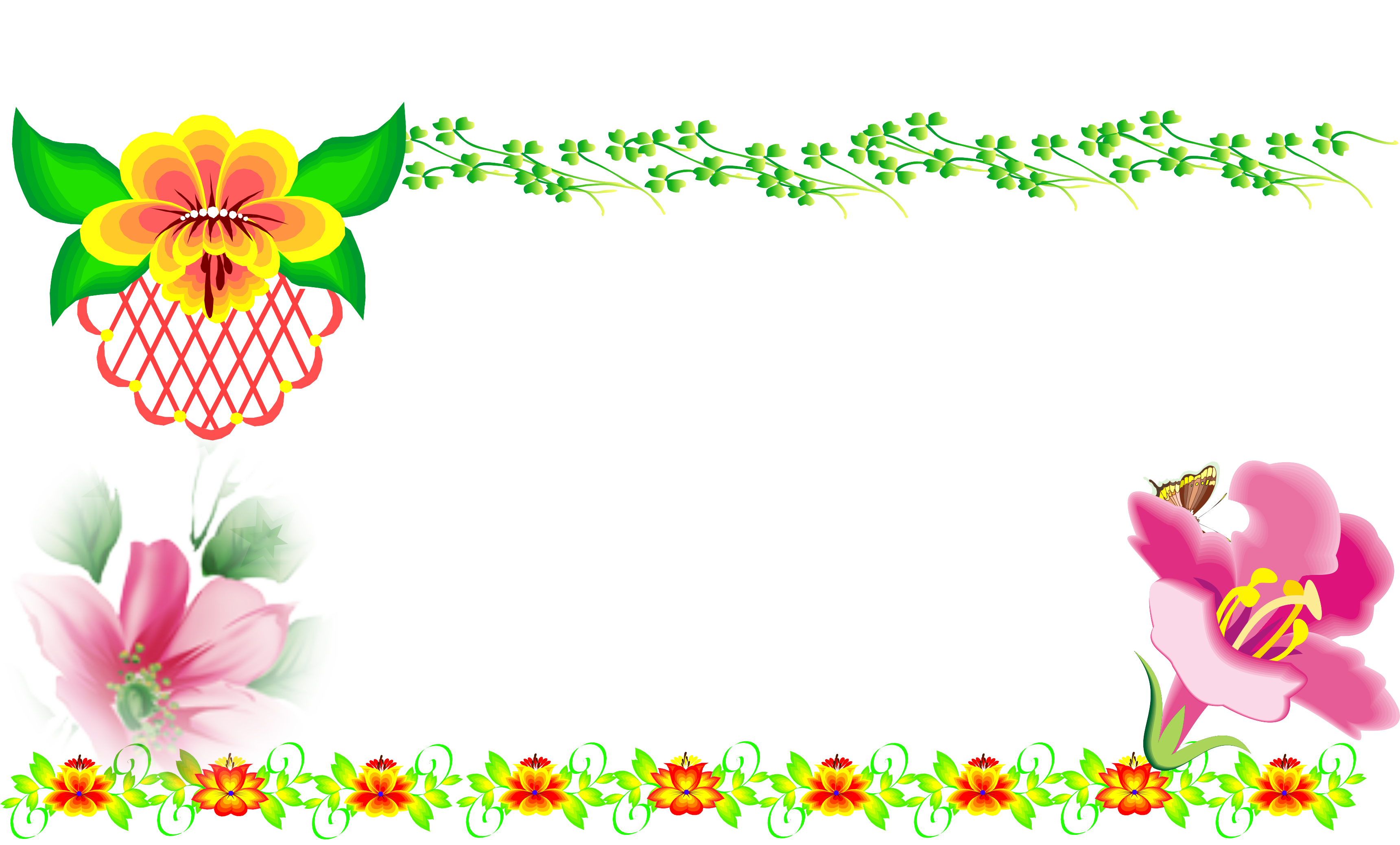 Floral Design, Plant, Designer, Picture Frame Png Image (3441x2077), Png Download